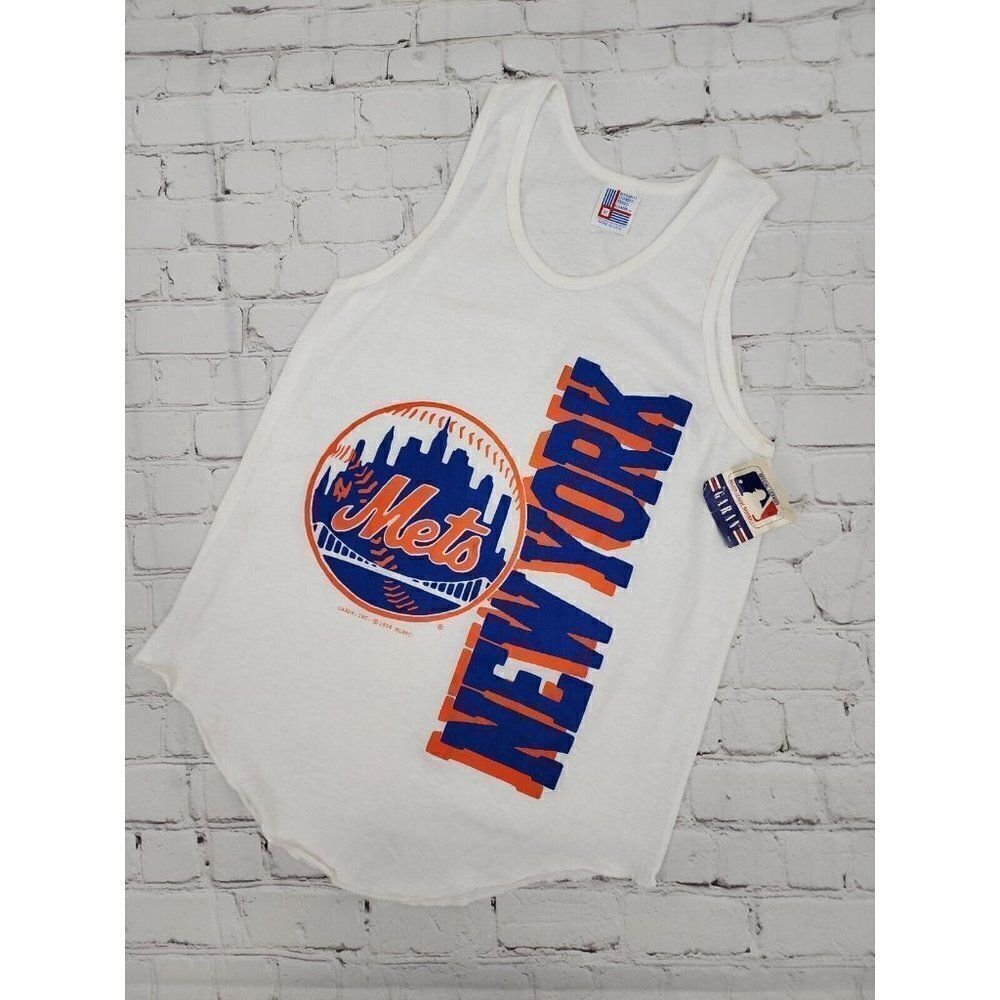 RARE ⚾️ NOS Vintage 80's New York Mets Tank Top Size M - Garan